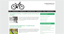 Desktop Screenshot of fahrradzubehoer-test.net