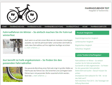 Tablet Screenshot of fahrradzubehoer-test.net